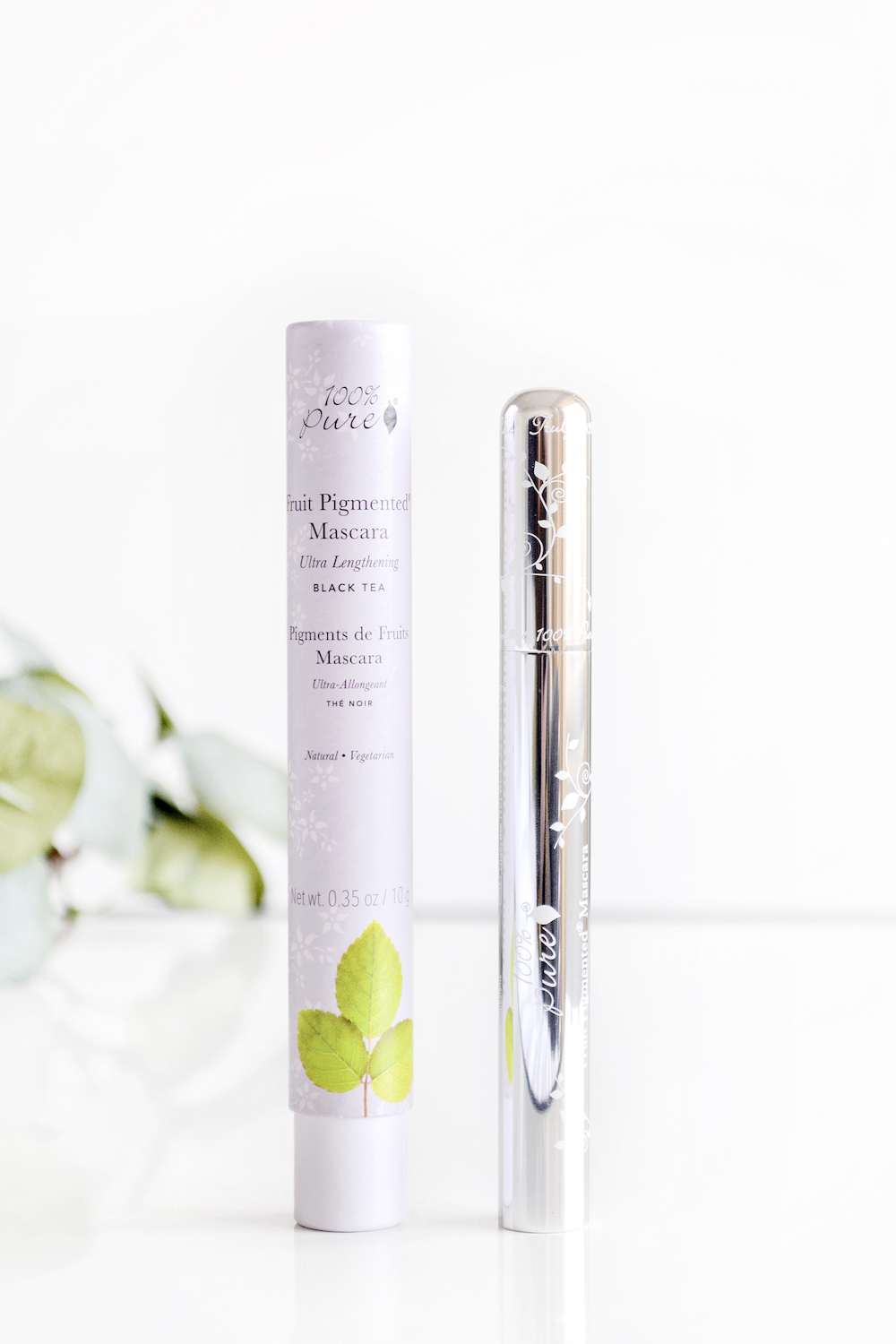 Review of 100% PURE Fruit Pigmented Ultra Lengthening Mascara - a natural, cruelty-free and water resistant mascara for lengthened lashes.